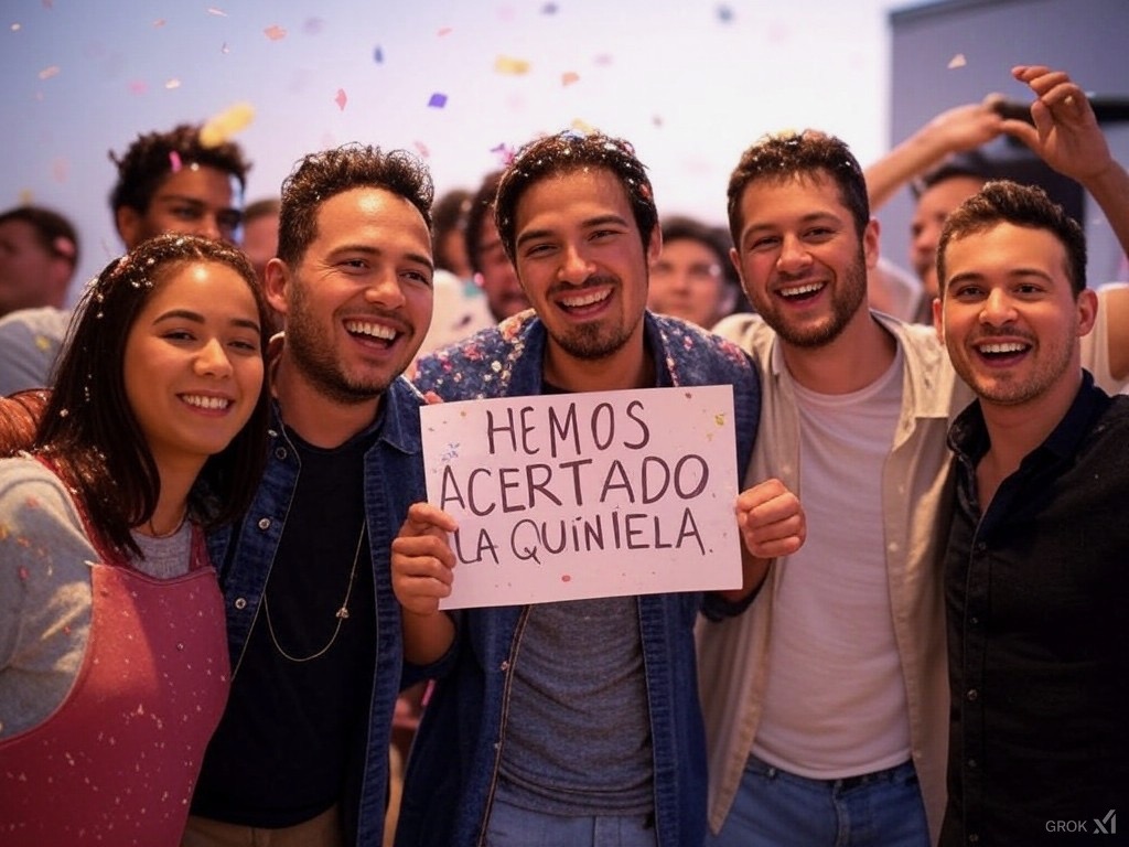 Amigos ganan la Quiniela